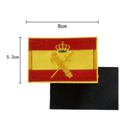 Parche Bordadocon Velcro Guardia Civil sobre Bandera España 8x5.4cm