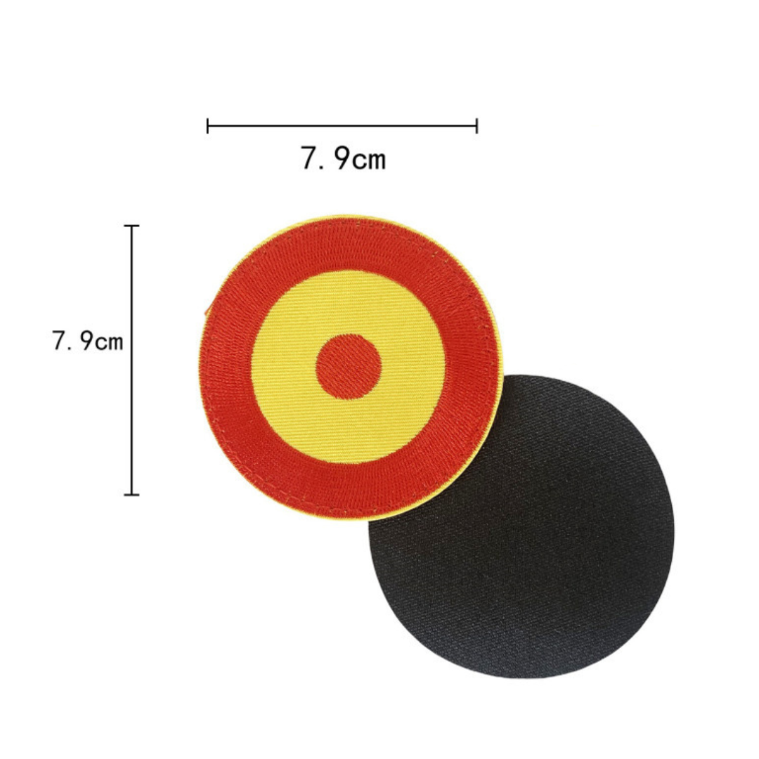 Parche  Bordado con Velcro Escarapela 8x8cm