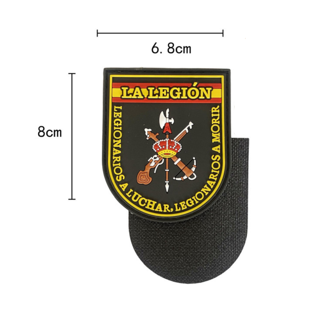 Parche PVC con Velcro Legion Escudo 8x7cm Legionarios a Luchar