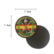 Parche Bordado con Velcro Legion Negro 8x8cm