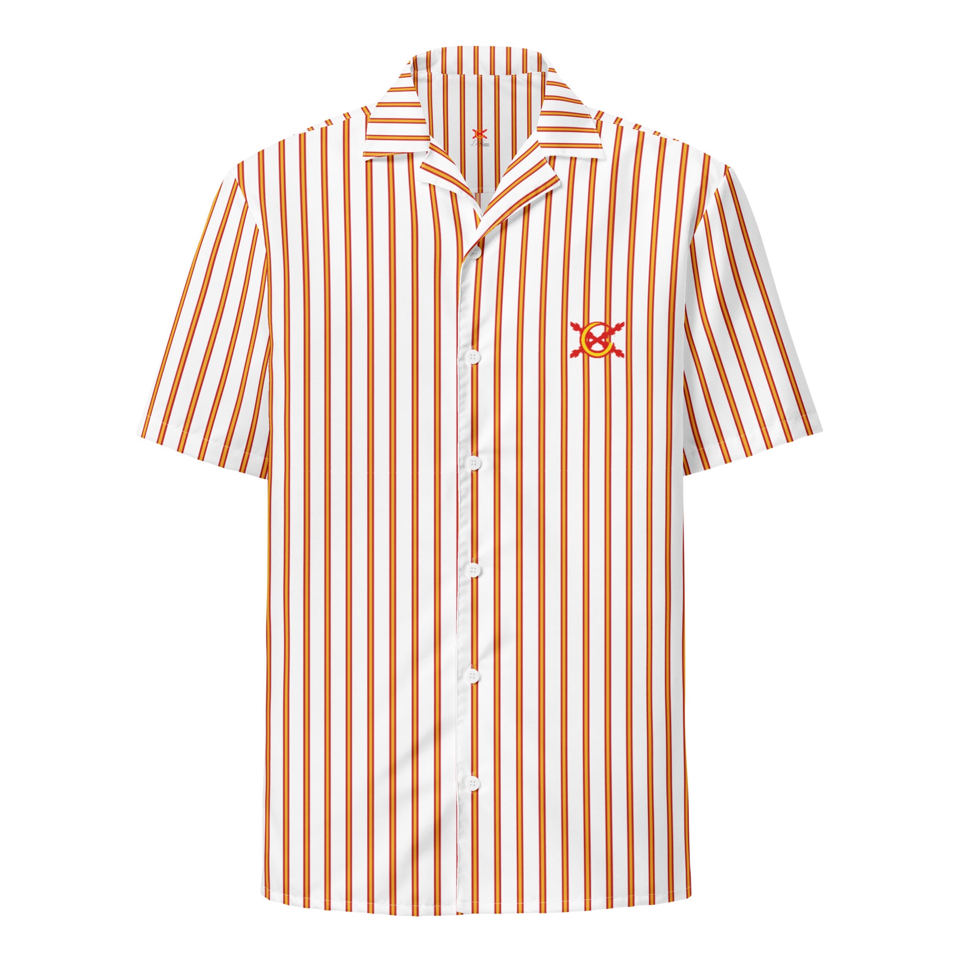 Camisa Bandera España líneas manga corta unisex - LaFlamencadeBorgoña