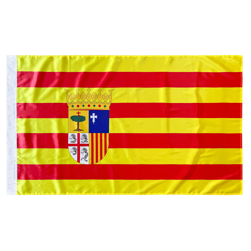 Bandera de Aragón 150x90 cm Satén
