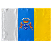 Bandera de Canarias con 2 Ojales metálicos 60x90 cm Satén