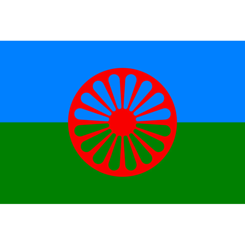 Bandera Gitana 150x90 cm poliéster Gypsy Romani people