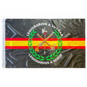 Bandera de la Legión Española Negra 150x90 cm Satén