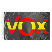 Bandera de Vox Negra 150x90 cm Satén