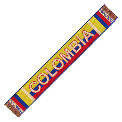 Bufanda Colombia Aficionados Tricolor