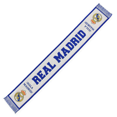 Bufanda Real Madrid Aficionados Blanco y Azul