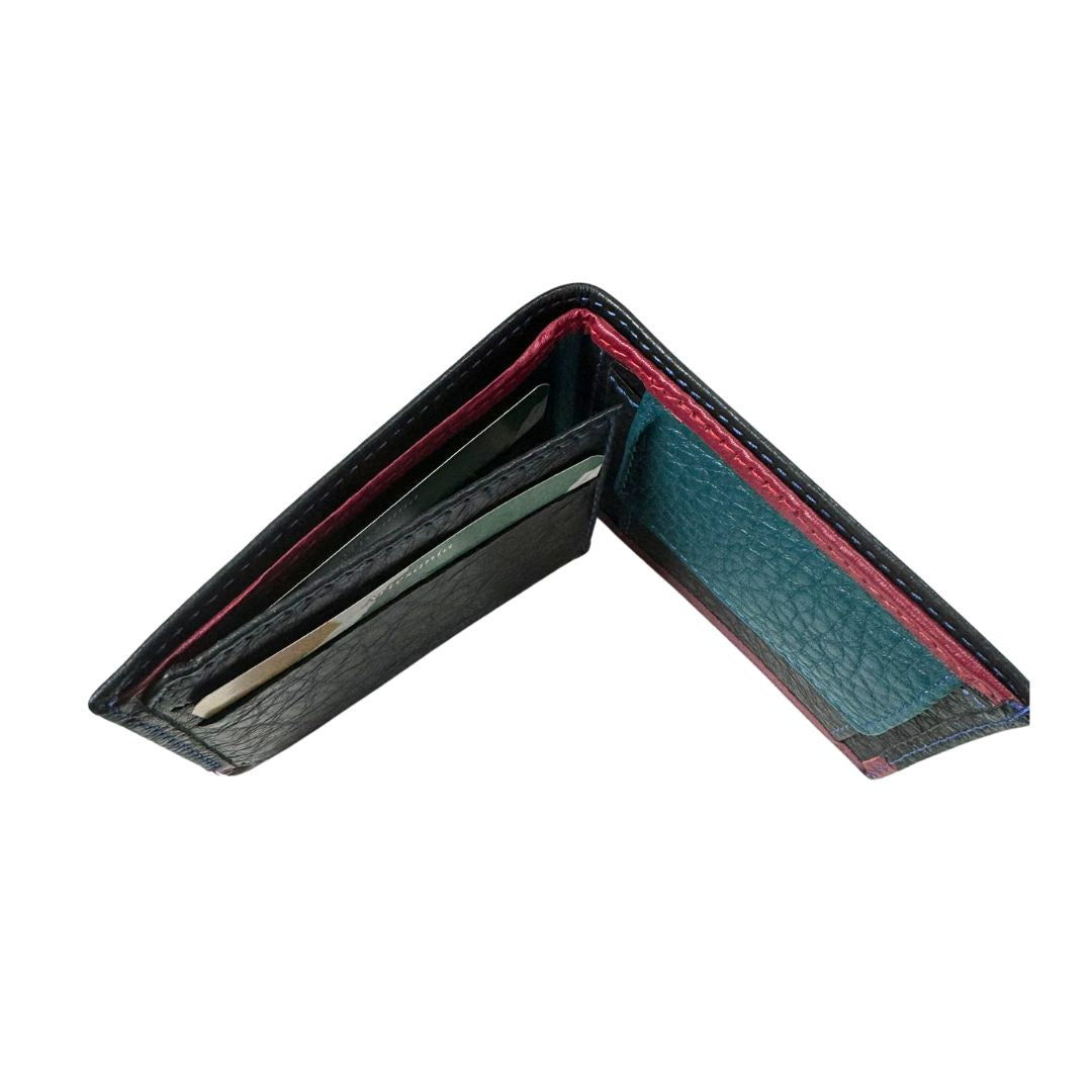 Cartera España Negra y Burdeos - LaFlamencadeBorgoña