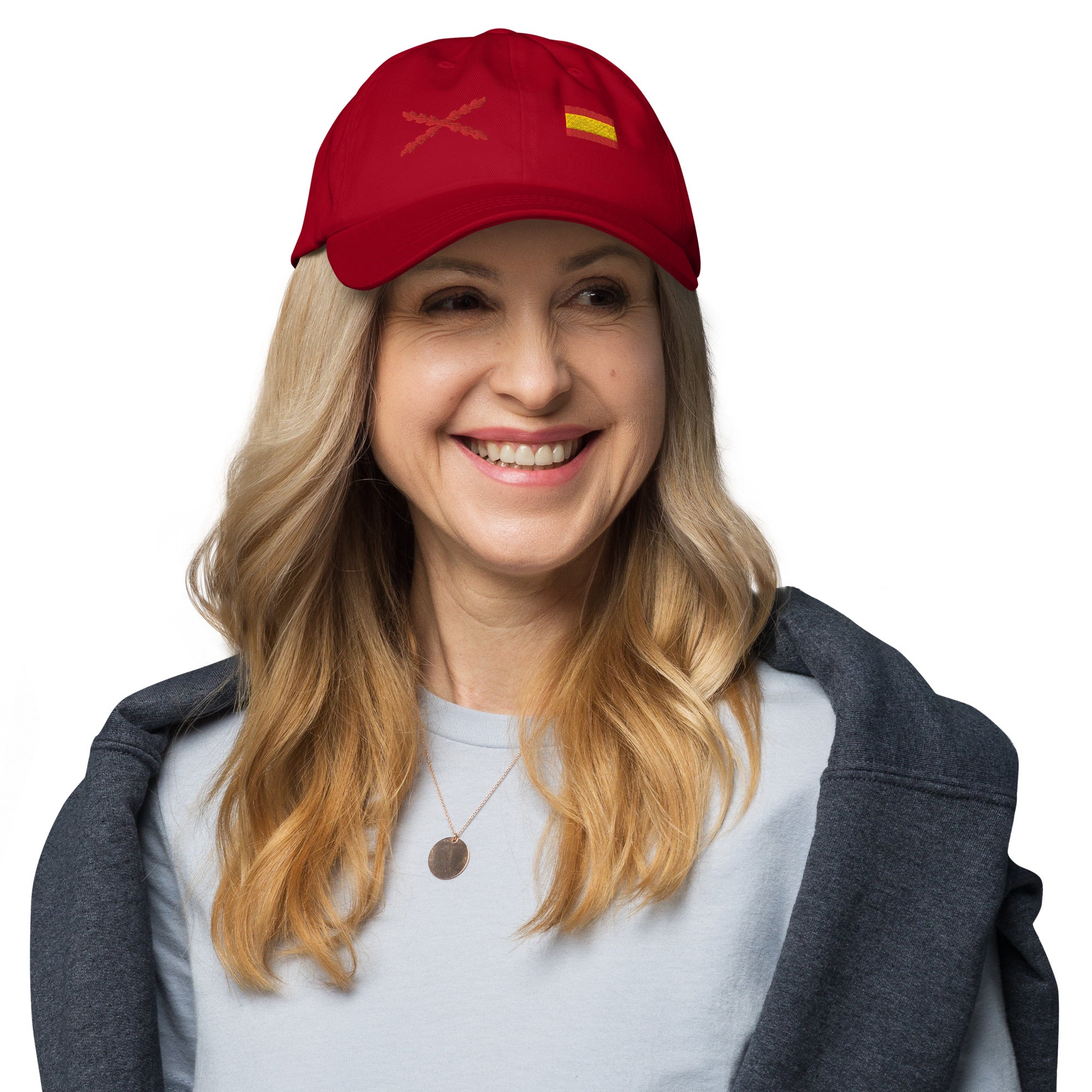 Gorra Cruz de Borgoña y Bandera España - LaFlamencadeBorgoña