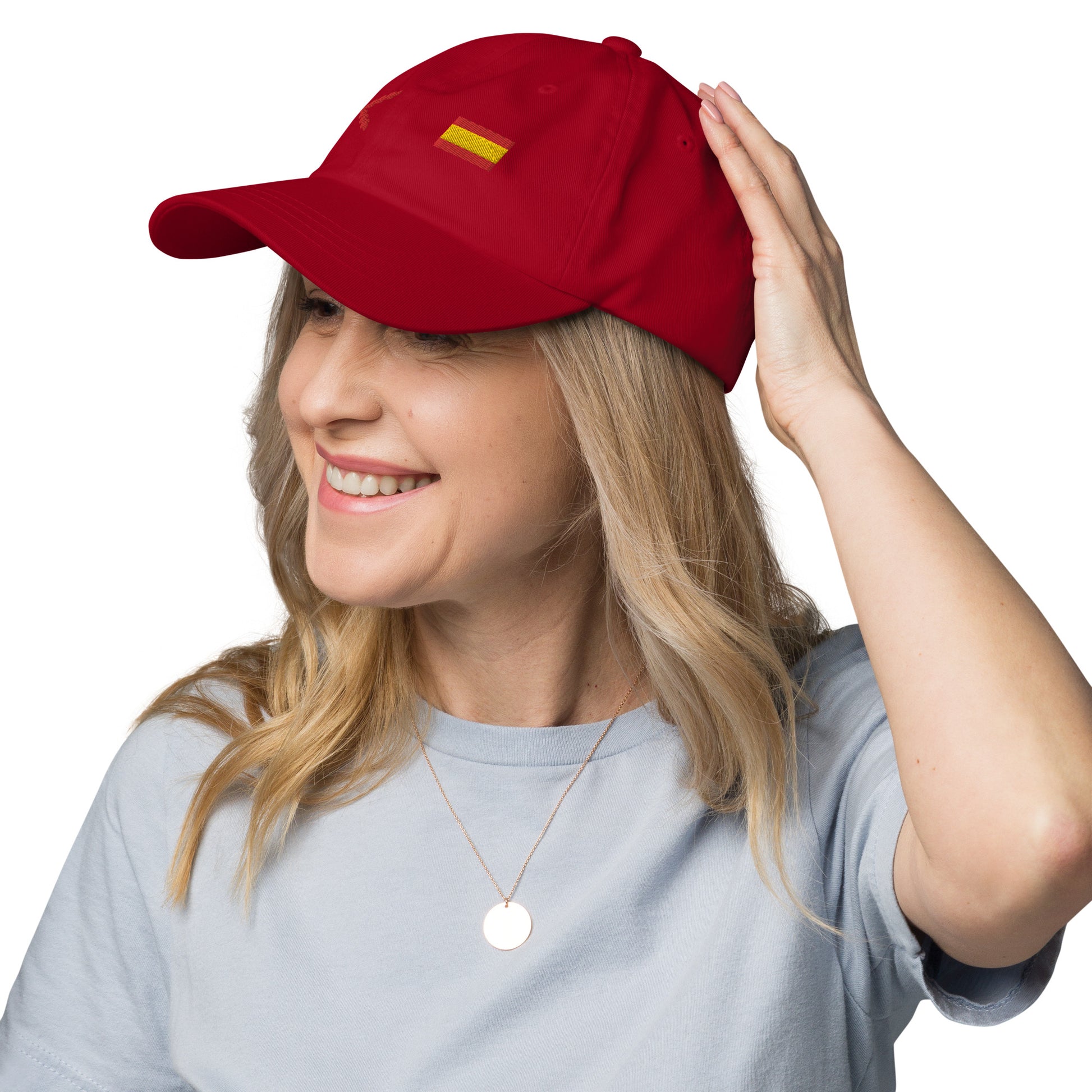 Gorra Cruz de Borgoña y Bandera España - LaFlamencadeBorgoña