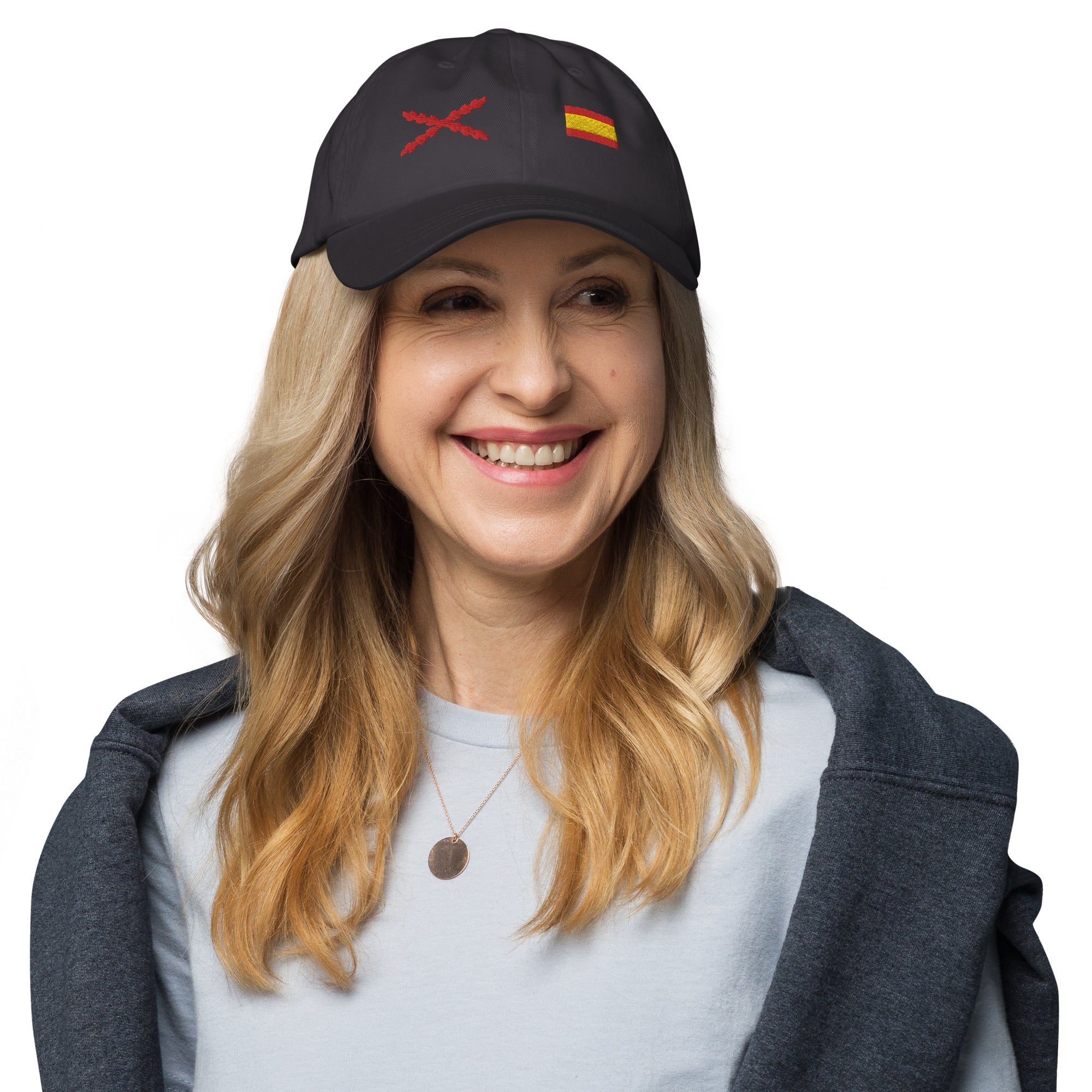 Gorra Cruz de Borgoña y Bandera España - LaFlamencadeBorgoña
