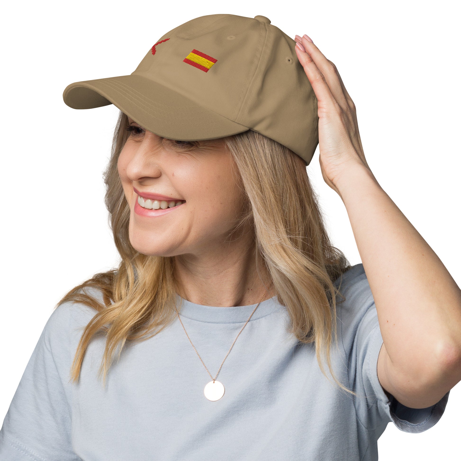 Gorra Cruz de Borgoña y Bandera España - LaFlamencadeBorgoña