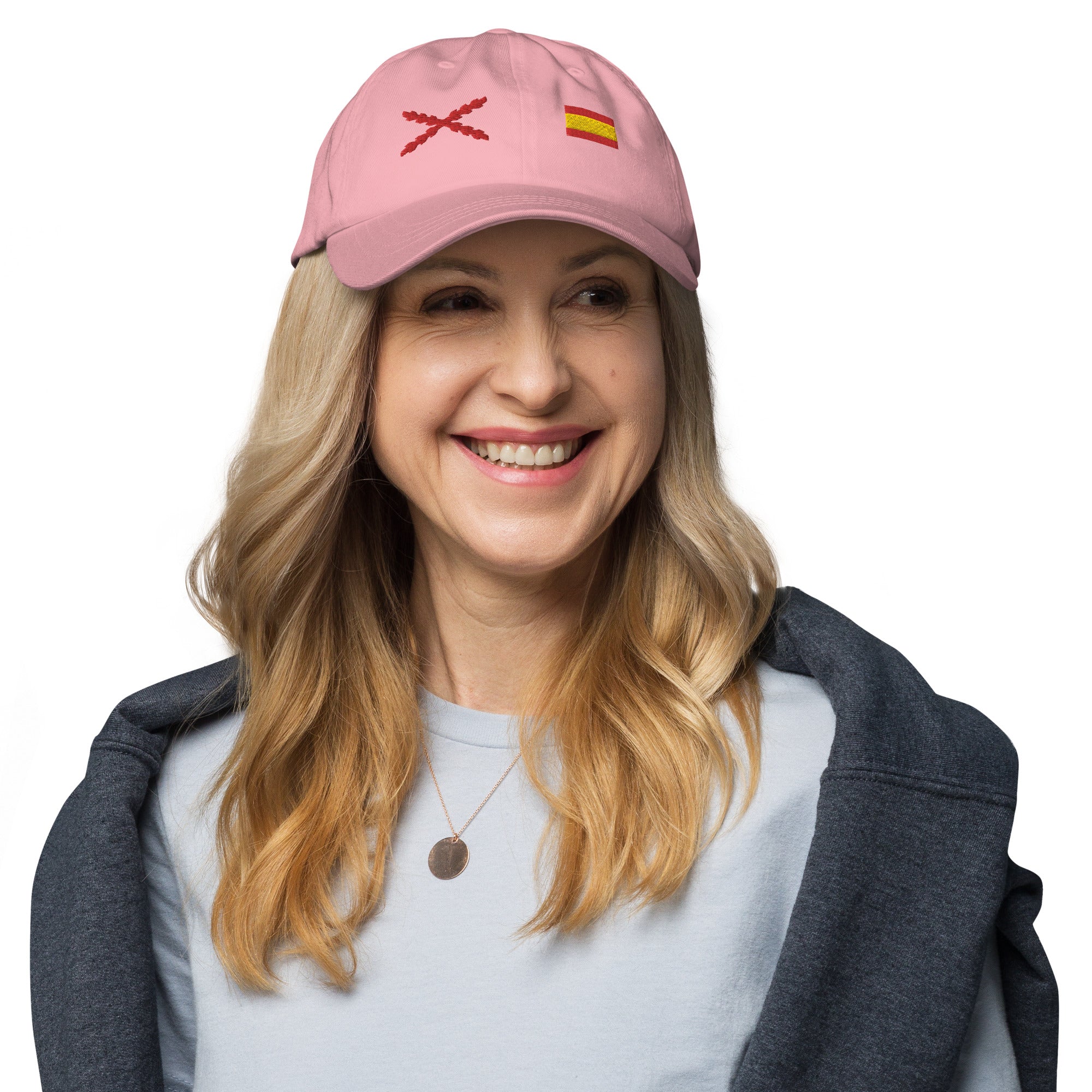 Gorra Cruz de Borgoña y Bandera España - LaFlamencadeBorgoña