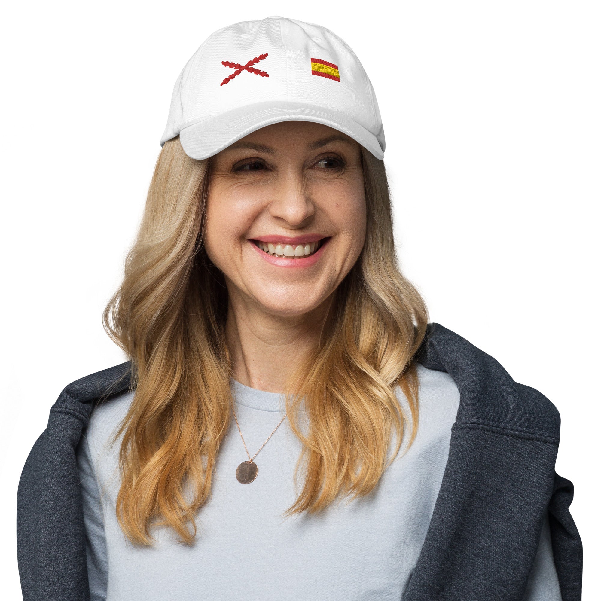 Gorra Cruz de Borgoña y Bandera España - LaFlamencadeBorgoña