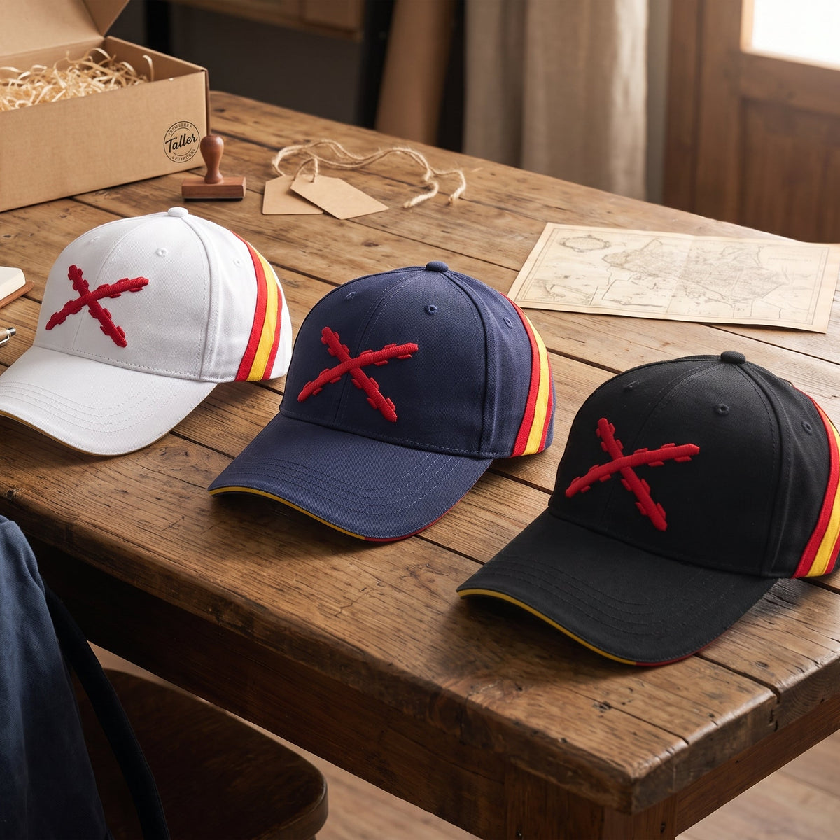 Gorra Cruz de Borgoña con bandera España
