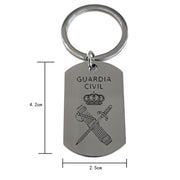 Llavero Metálico Grabado Guardia Civil
