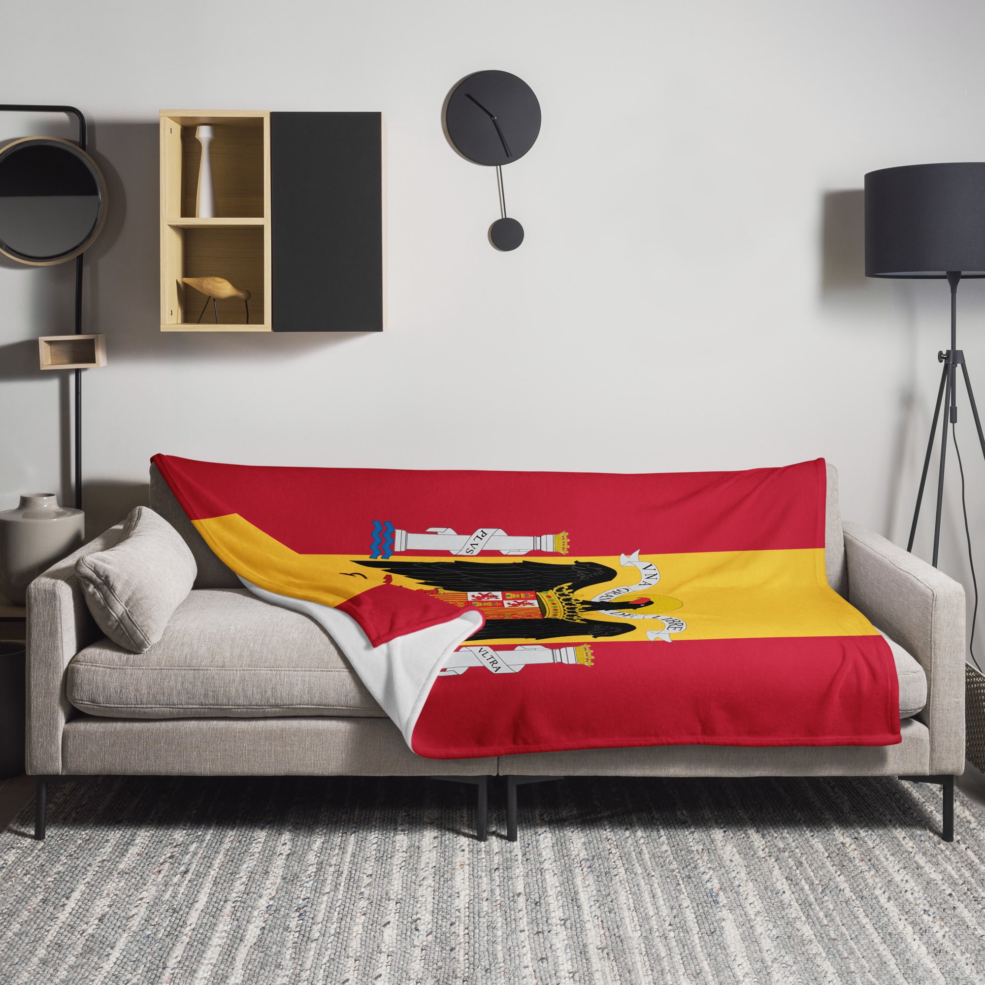 Manta Águila San Juan y Bandera de España