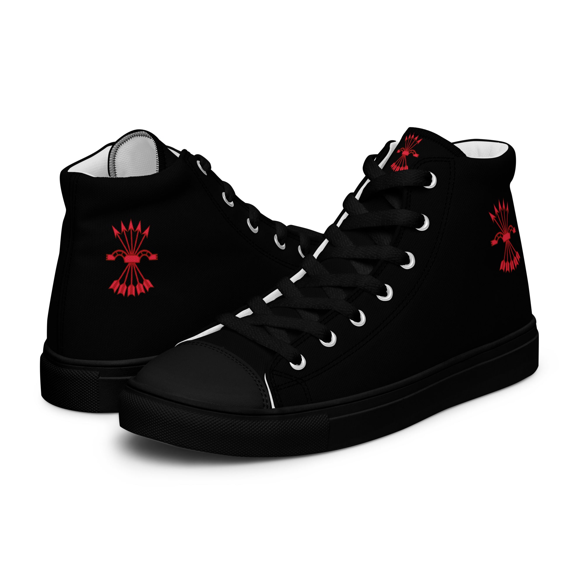 Comprar Zapatillas Falange de lona de caña alta para hombre Bandera España La Flamenca de Borgoña Patricia Muñoz VOX