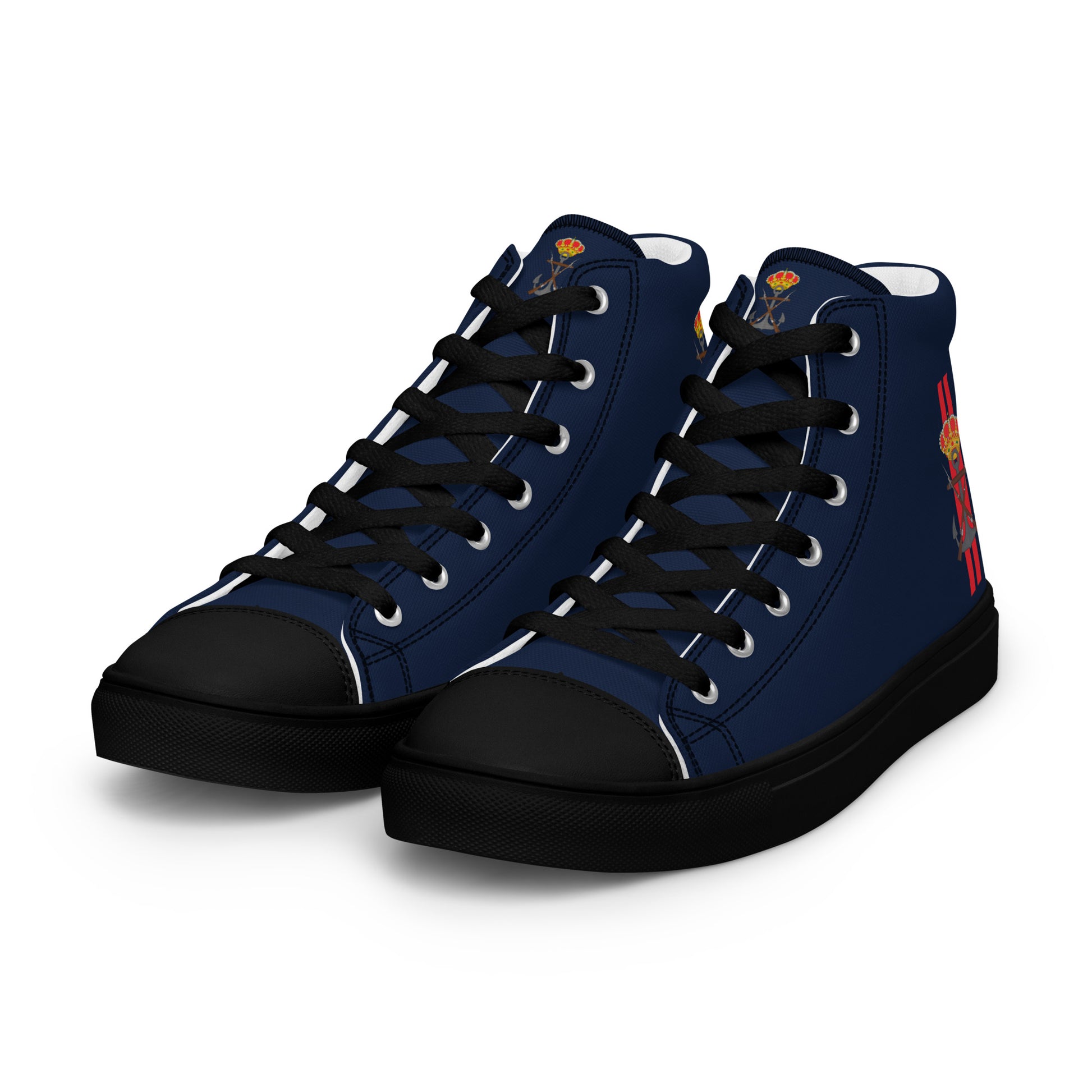 Zapatillas Infantería de Marina de lona de caña alta para hombre - LaFlamencadeBorgoña