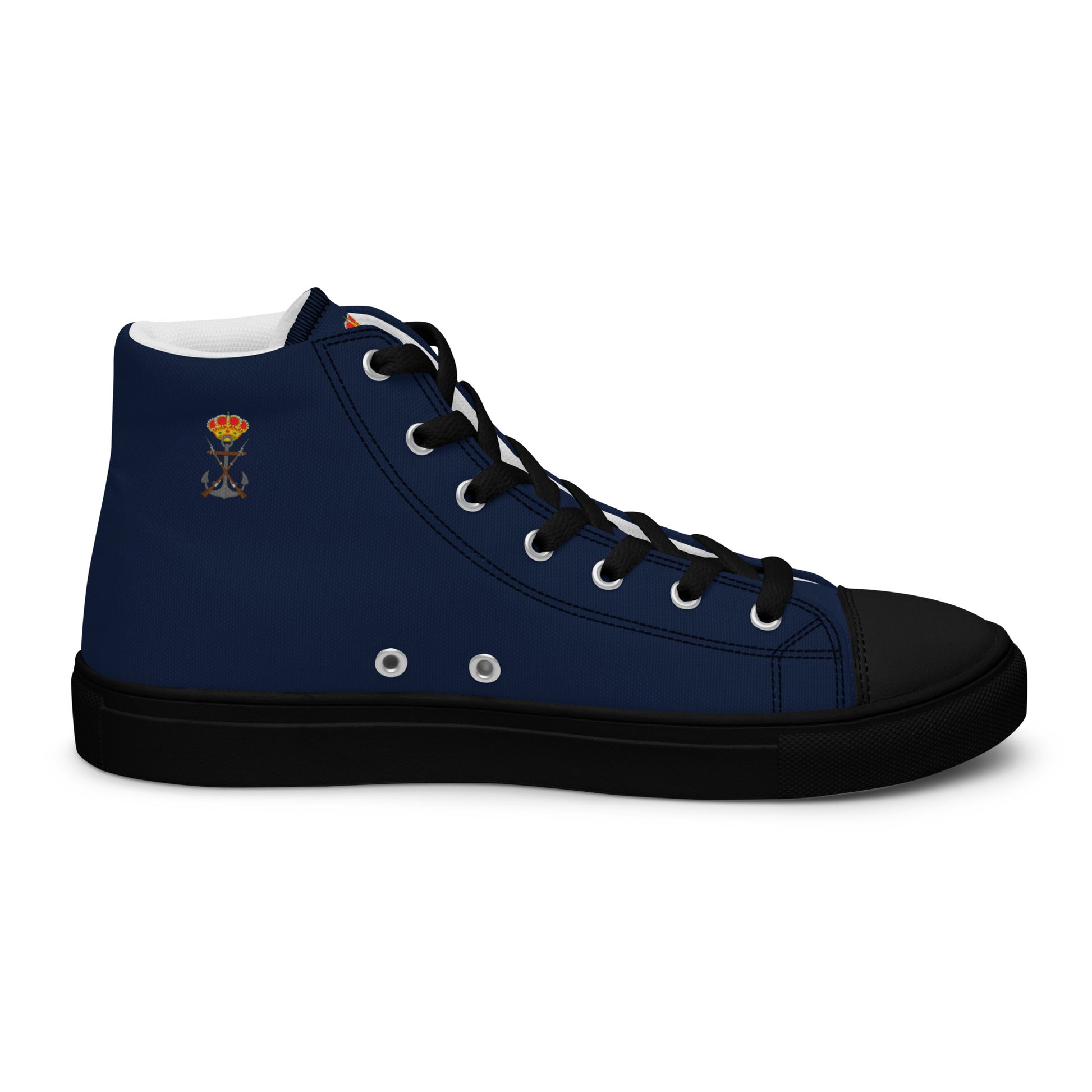 Zapatillas Infantería de Marina de lona de caña alta para hombre - LaFlamencadeBorgoña
