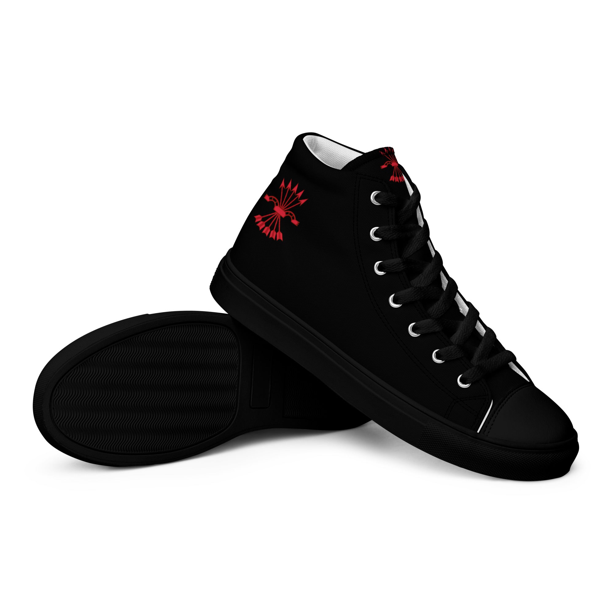 Comprar Zapatillas Falange de lona de caña alta para hombre Bandera España La Flamenca de Borgoña Patricia Muñoz VOX