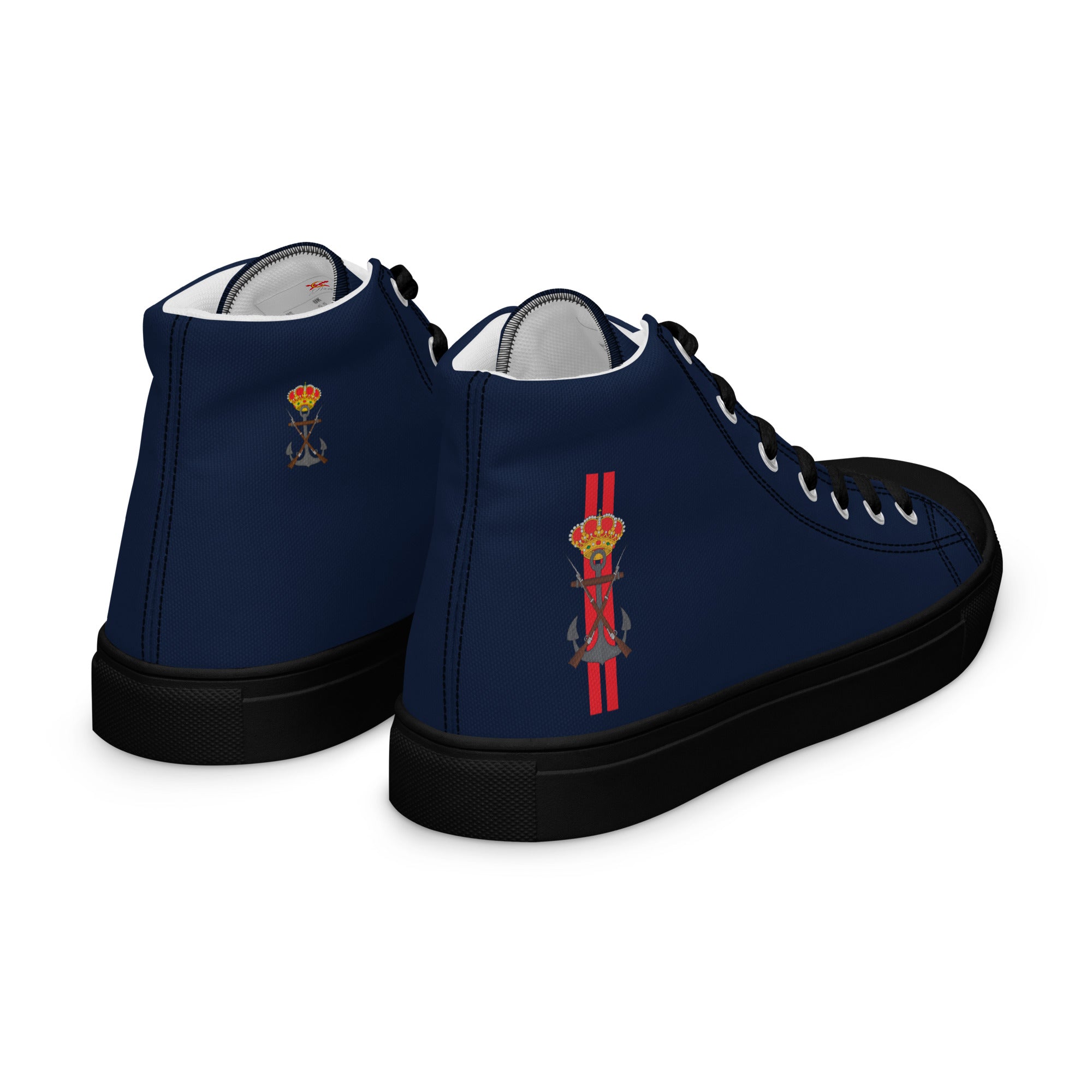Zapatillas Infantería de Marina de lona de caña alta para hombre - LaFlamencadeBorgoña