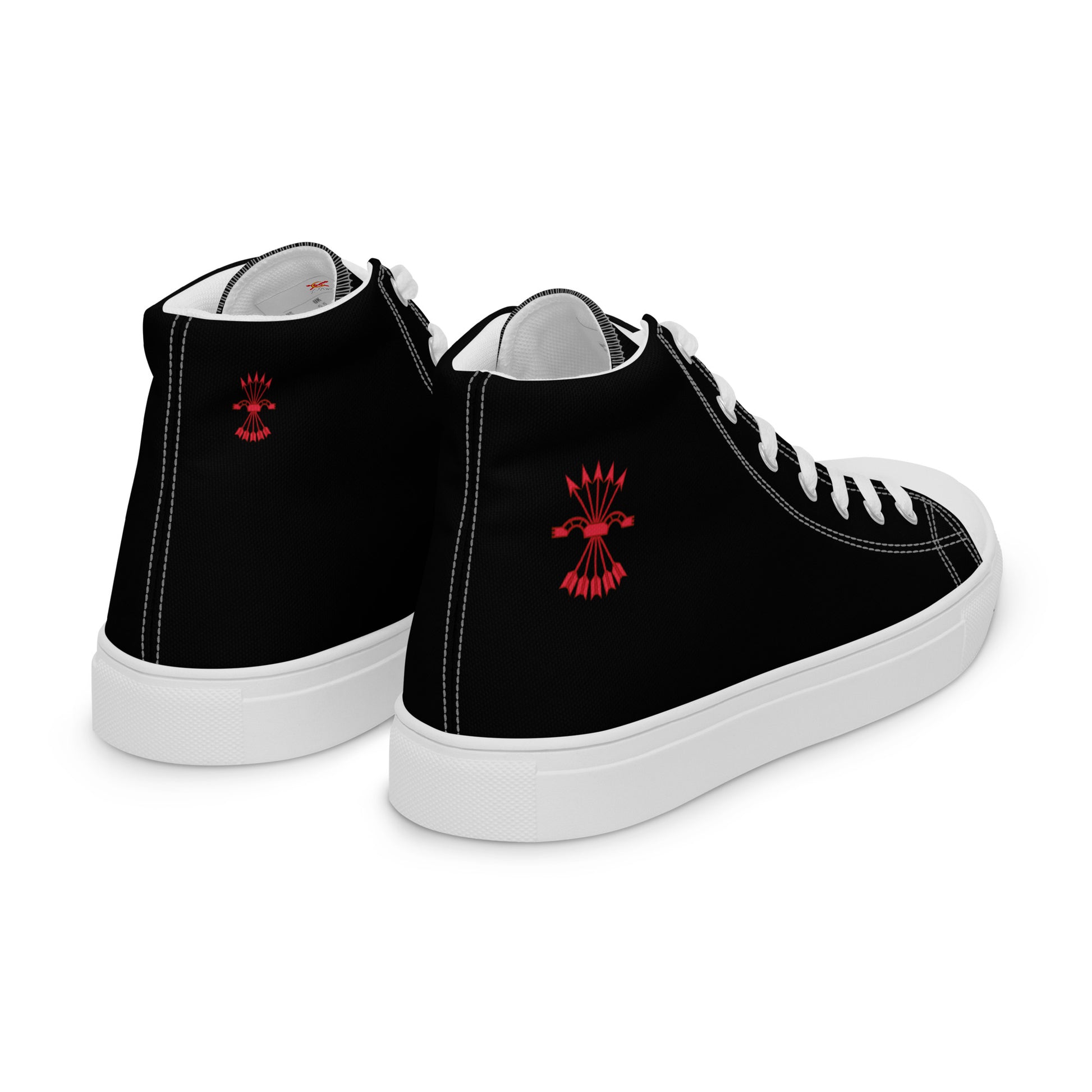 Comprar Zapatillas Falange de lona de caña alta para hombre Bandera España La Flamenca de Borgoña Patricia Muñoz VOX