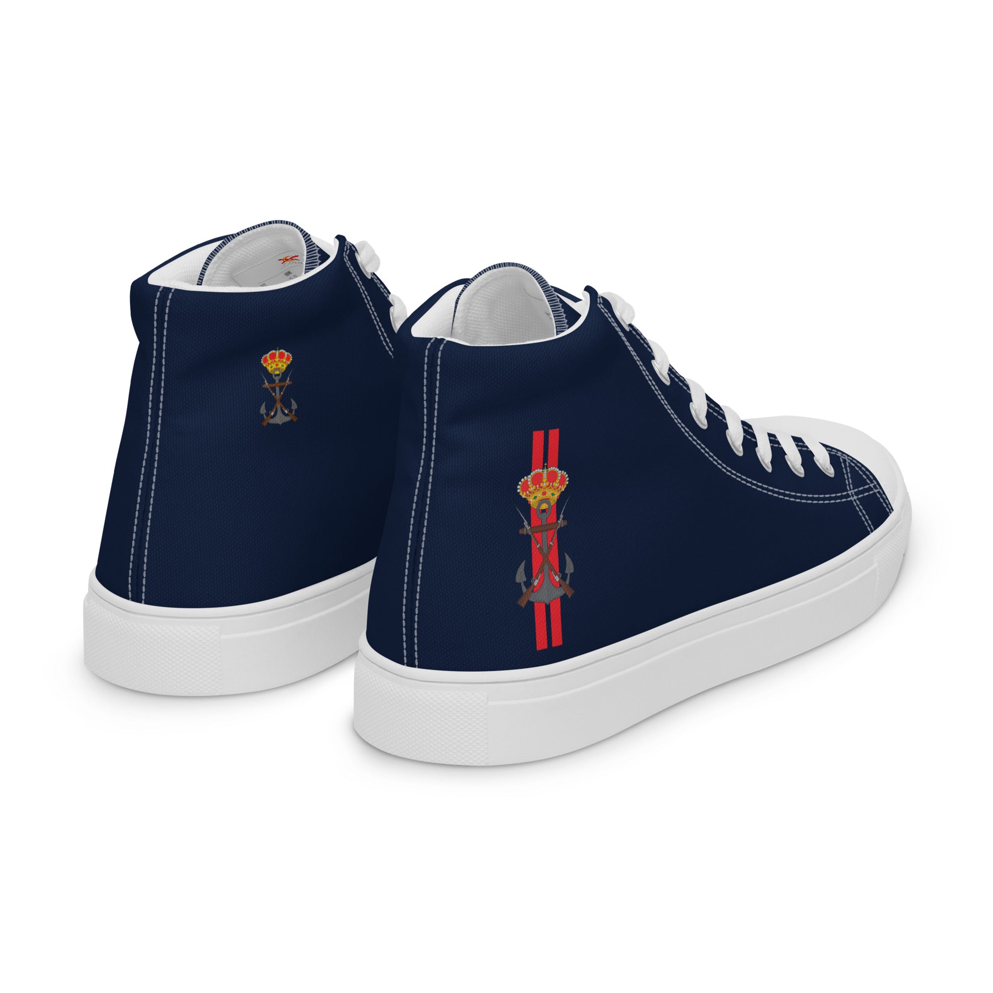 Zapatillas Infantería de Marina de lona de caña alta para hombre - LaFlamencadeBorgoña