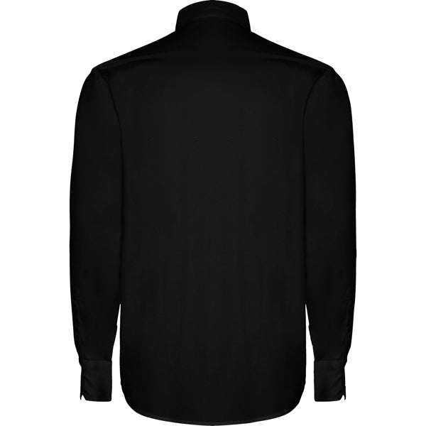 Camisa Hombre negra Águila Bicéfala imperial sobre Cruz de Borgoña