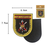 Parche Bordado con Velcro Legion Negro escudo