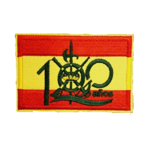 Gestickter thermoklebender Aufnäher mit spanischer Flagge