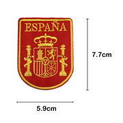 Embroidered thermo-adhesive patch Flag of Spain and coat of arms