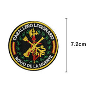 Parche Bordado Caballero Legionario Novio de la Muerte 7,2 cm Termoadhesivo