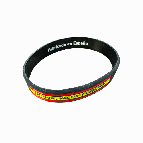 VOX Silikonarmband, grüne spanische Flagge