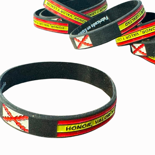 VOX Silikonarmband, grüne spanische Flagge