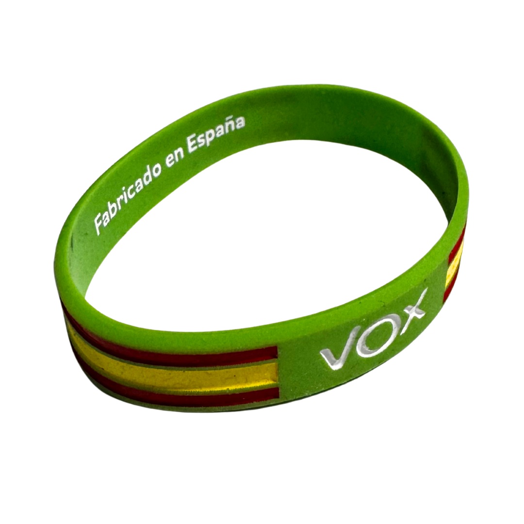 VOX Flag Spain green silicone bracelet