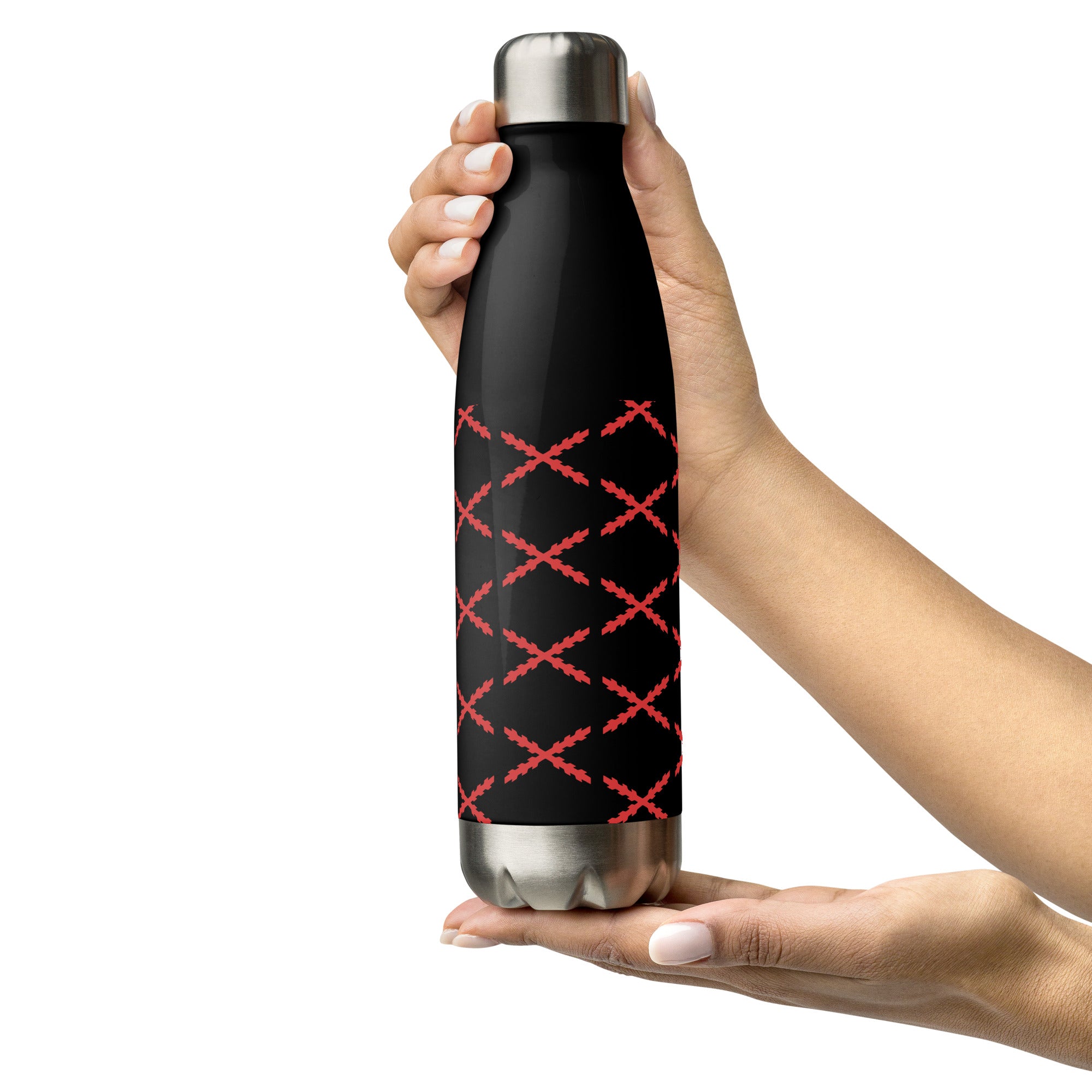 Botella de agua de acero inoxidable Cruz de Borgoña - LaFlamencadeBorgoña
