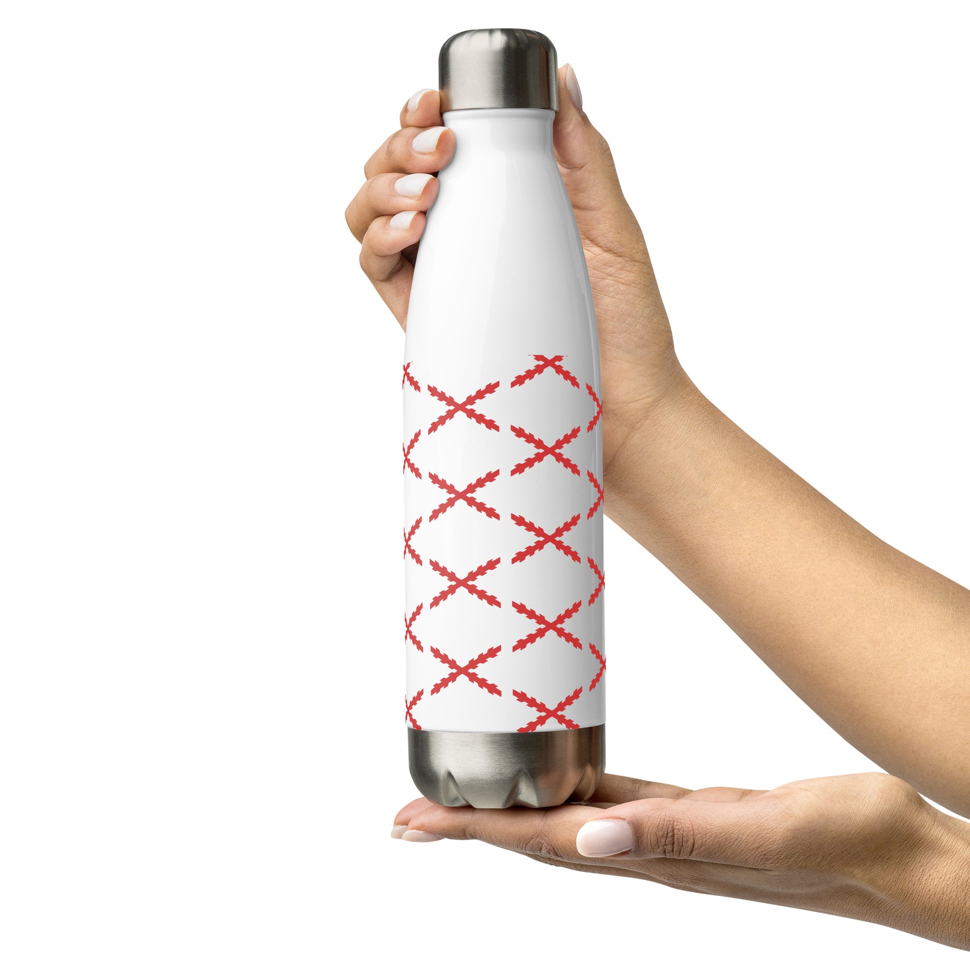 Botella de agua de acero inoxidable Cruz de Borgoña - LaFlamencadeBorgoña