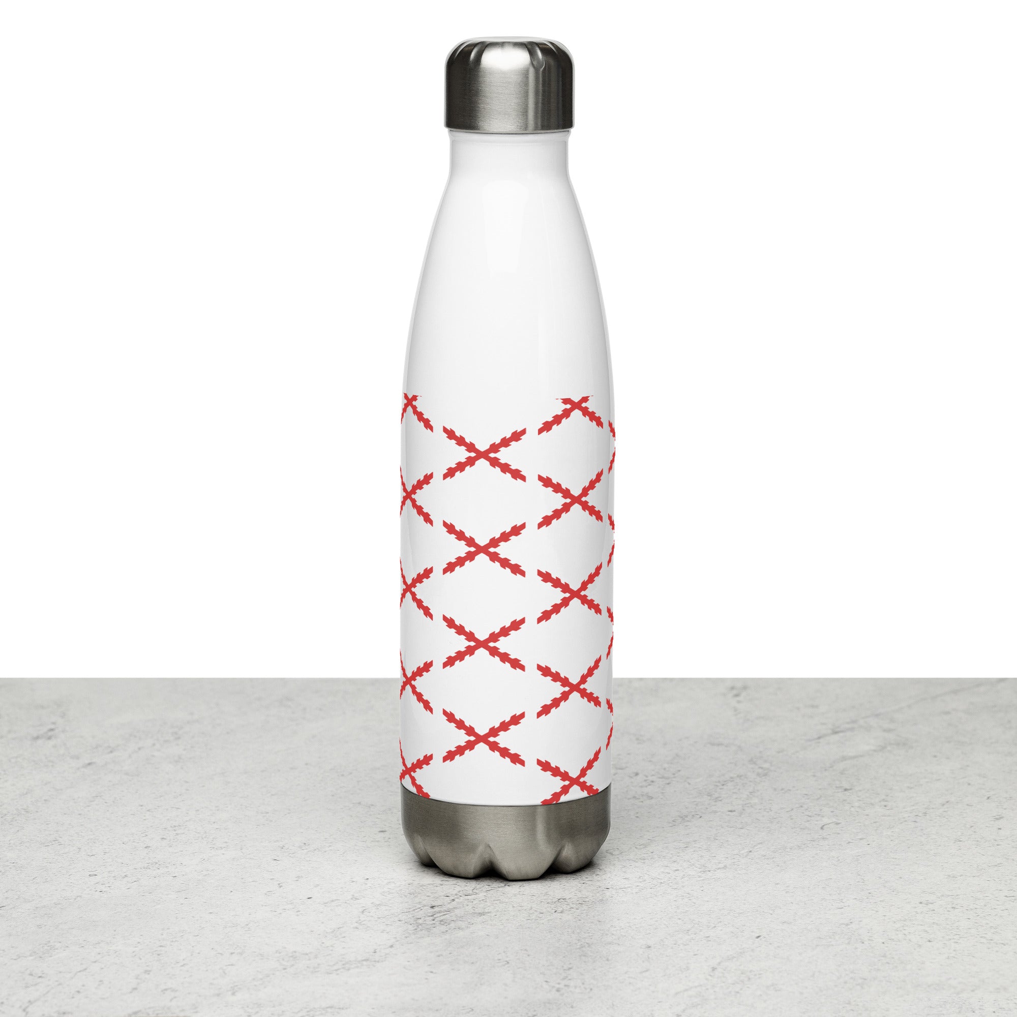 Botella de agua de acero inoxidable Cruz de Borgoña - LaFlamencadeBorgoña