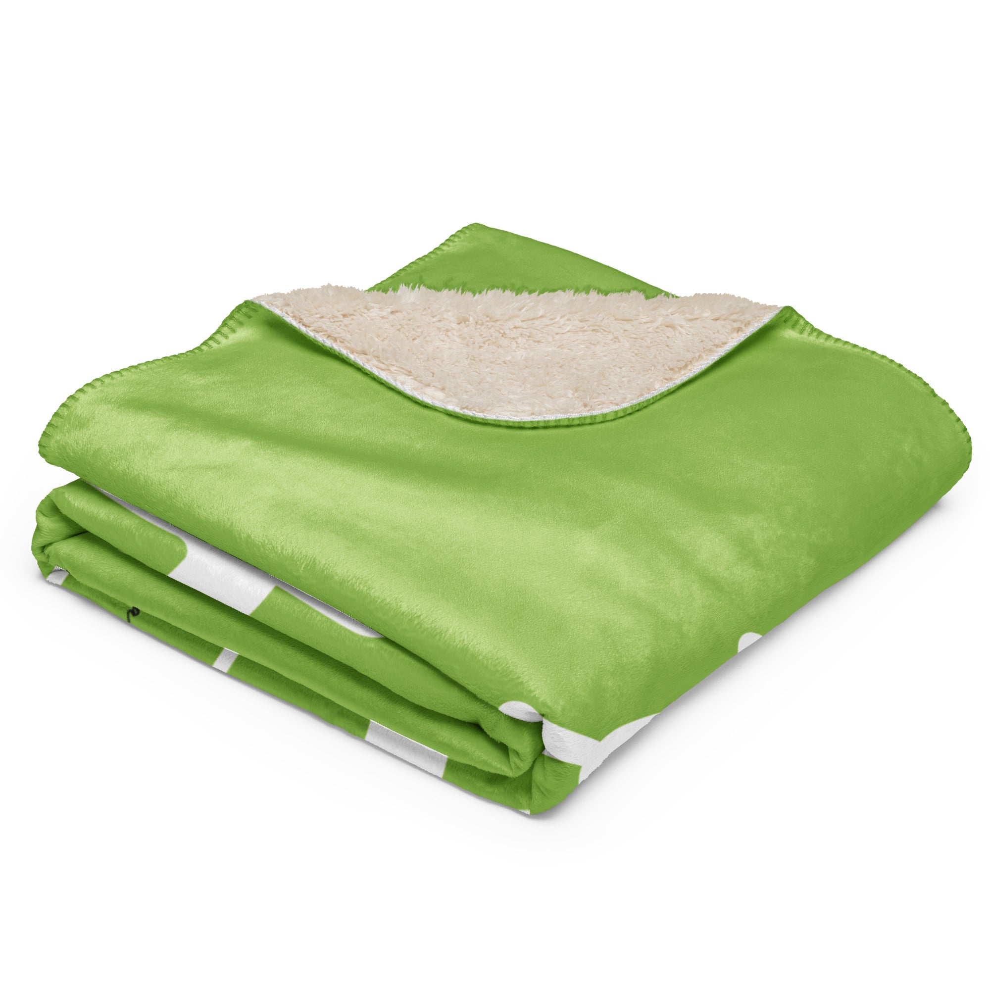 Manta sherpa Verde Pistacho Marinera - LaFlamencadeBorgoña