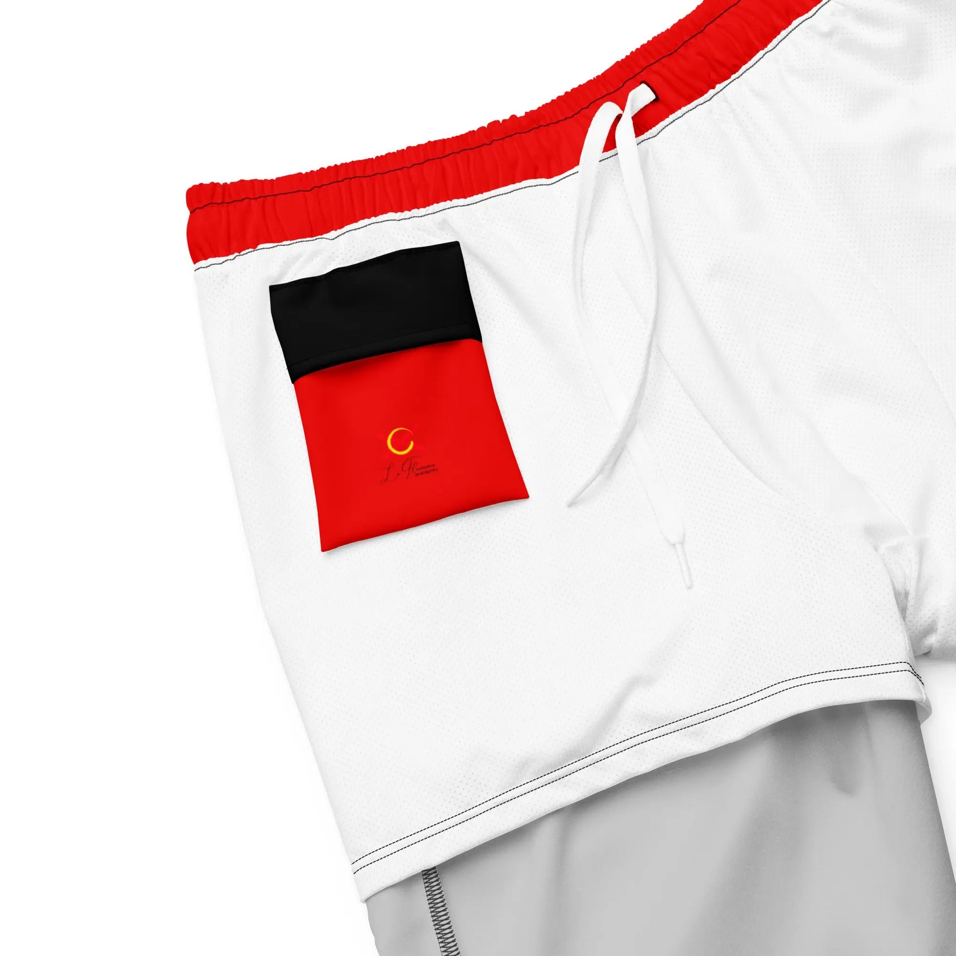 Comprar Bañador Bandera España rayas rojo y negro hombre Bandera España La Flamenca de Borgoña Patricia Muñoz VOX