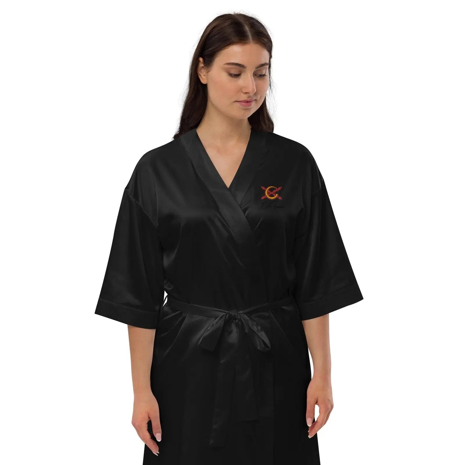 Comprar Bata de satén La Flamenca de Borgoña Bandera España La Flamenca de Borgoña Patricia Muñoz VOX