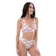 Comprar Bikini Cerezas talle alto Mujer Bandera España La Flamenca de Borgoña Patricia Muñoz VOX