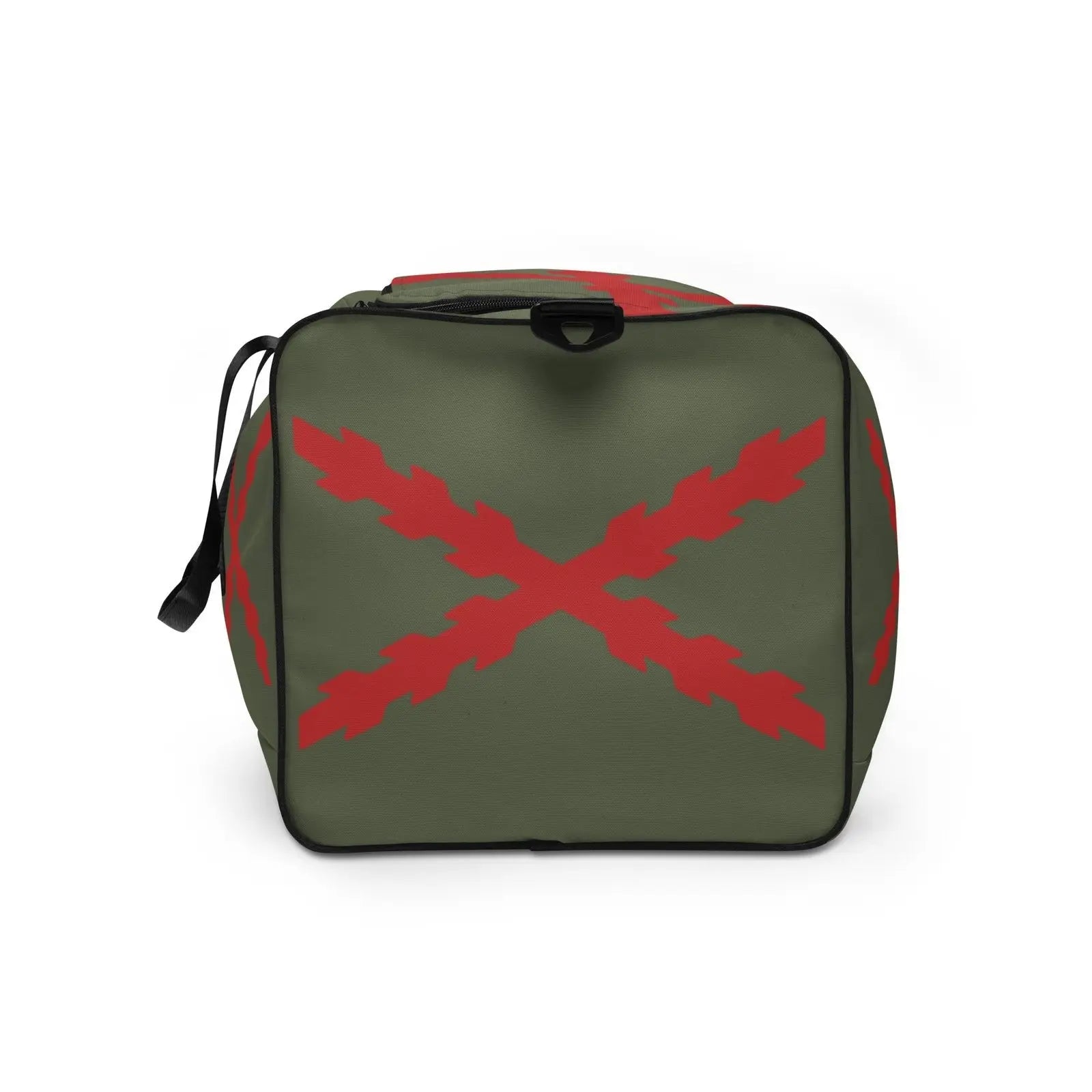 Comprar Bolsa de deporte verde Cruz de Borgoña y Bandera de España Bandera España La Flamenca de Borgoña Patricia Muñoz VOX