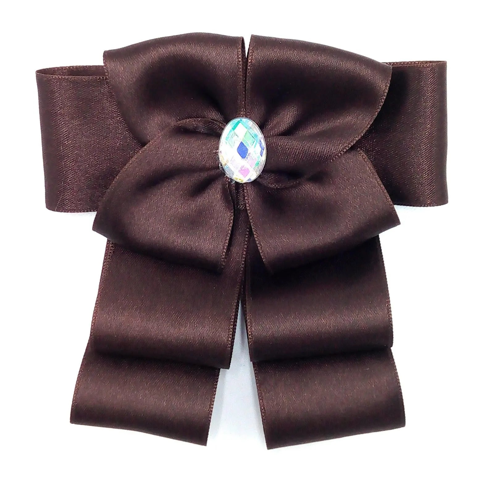 Comprar Broche para cuello camisa de mujer en Marrón chocolate - OFERTA Bandera España La Flamenca de Borgoña Patricia Muñoz VOX