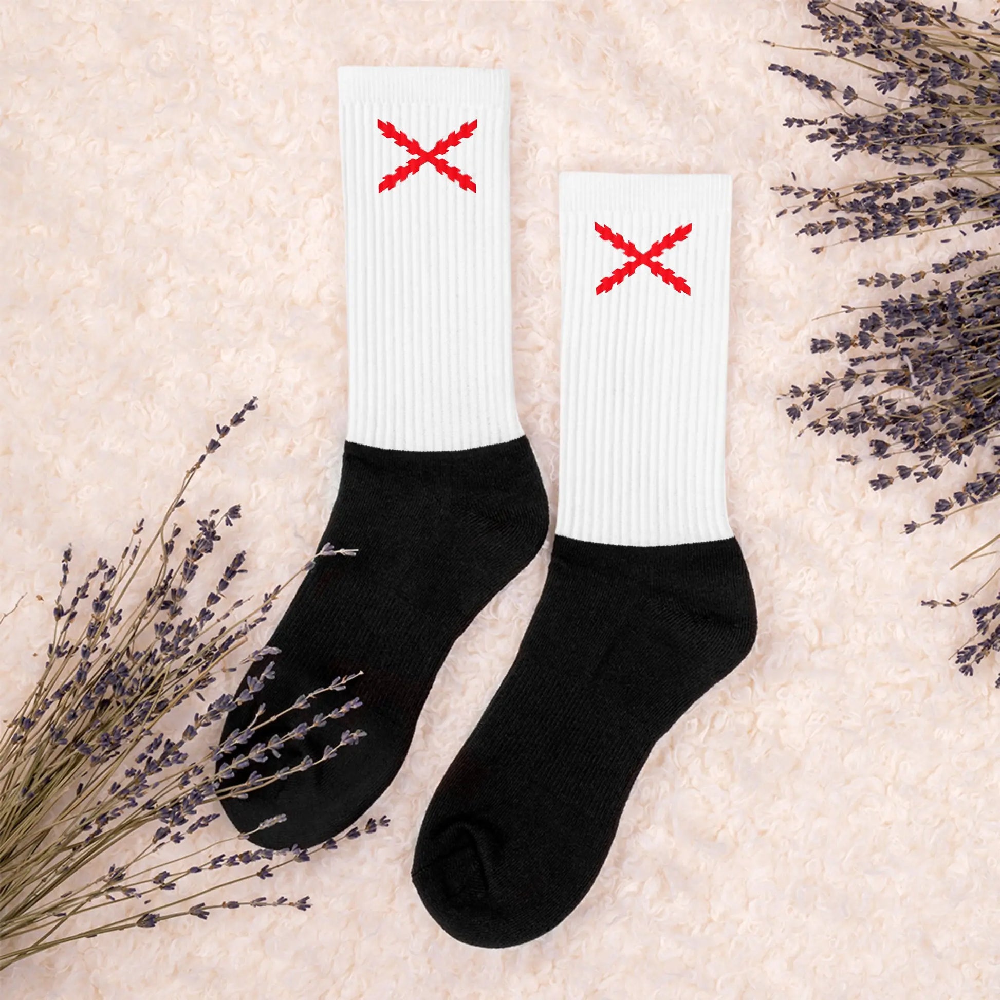 Comprar Calcetines Cruz de Borgoña Bandera España La Flamenca de Borgoña Patricia Muñoz VOX