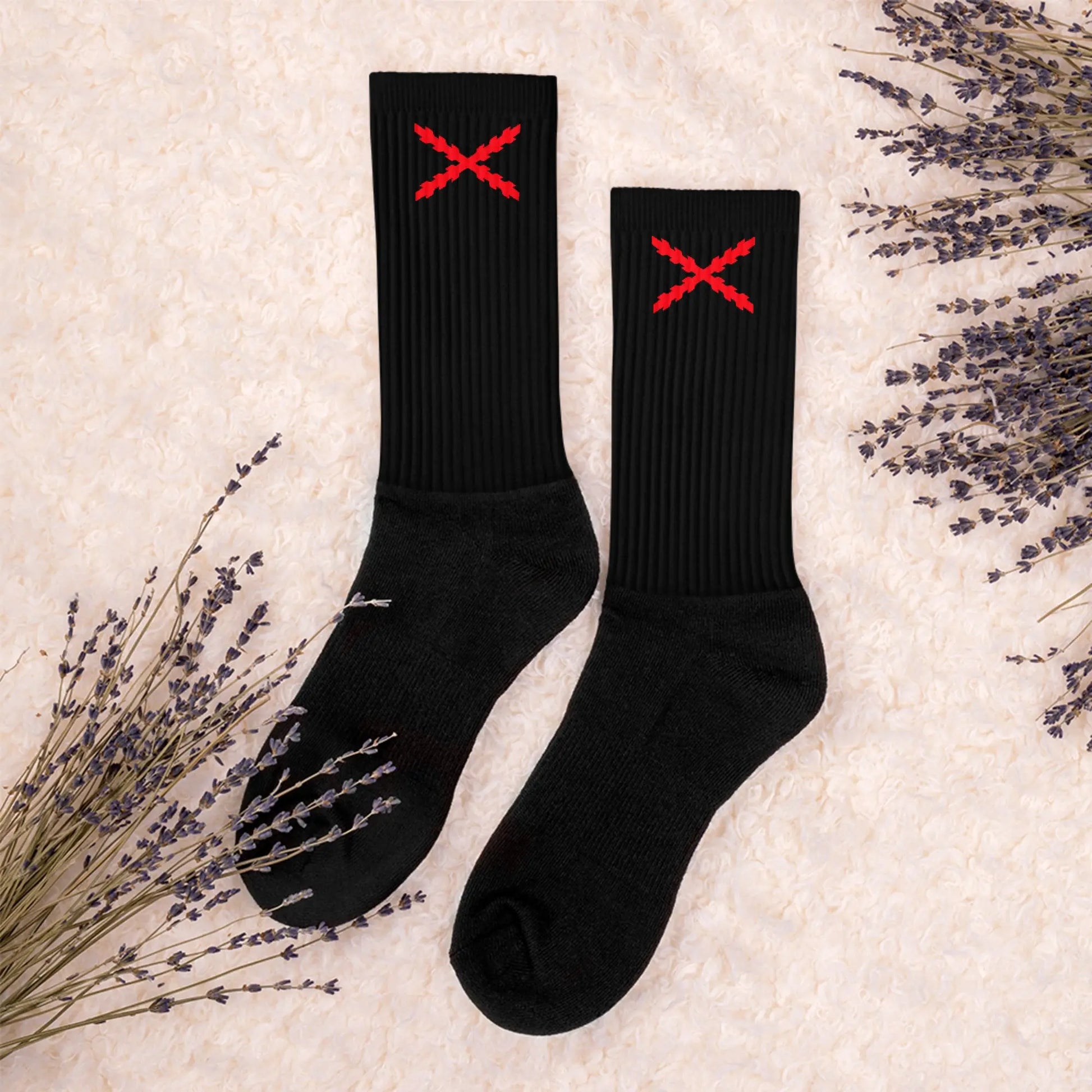 Comprar Calcetines Cruz de Borgoña Bandera España La Flamenca de Borgoña Patricia Muñoz VOX