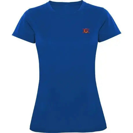 Comprar Camiseta Bandera España técnica deportiva azul mujer Bandera España La Flamenca de Borgoña Patricia Muñoz VOX