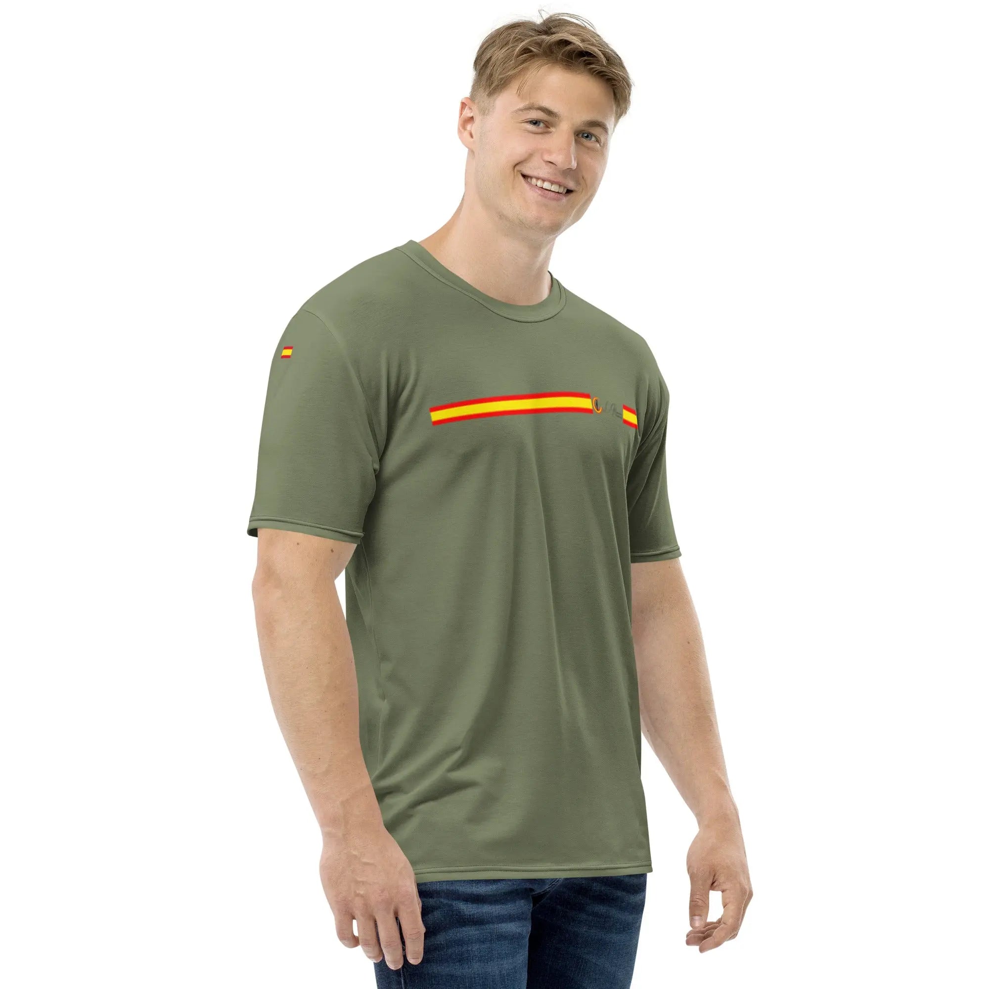 Comprar Camiseta Bandera de España hombre verde Bandera España La Flamenca de Borgoña Patricia Muñoz VOX